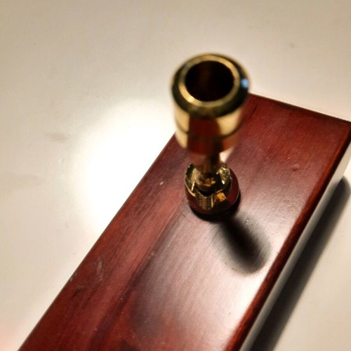 Wooden desk pen holder like new