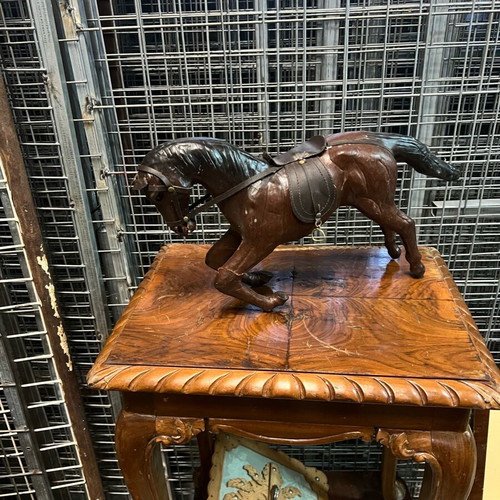 Wooden decorative horse used with wear