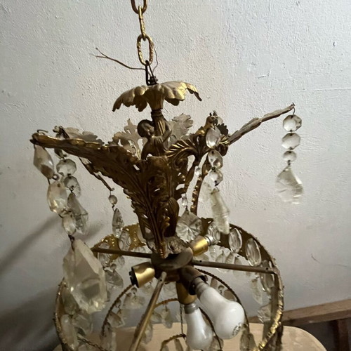 Crystal antique chandelier used with elegance and grandeur