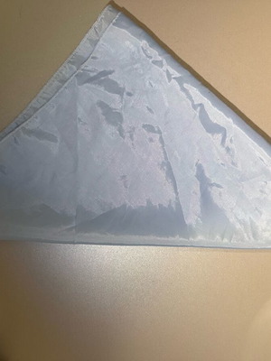 Blue parade triangular scarf like new