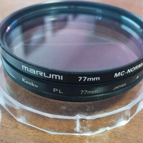 Kenko PL 77mm and Marumi MC-NORMAL 77mm filters like new