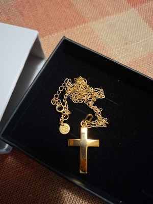 Doukissa Nomikou cross necklace, gold color