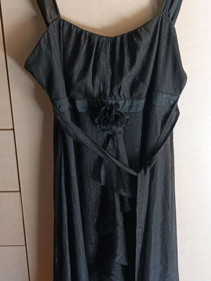 BHS Women's Black Dress with Bow and Belt like New