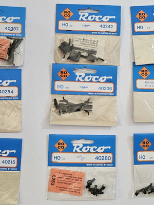 Roco HO Lot of 9 Authentic Spare Parts and Couplers like new