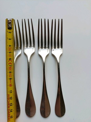 Christofle Paris silver-plated forks used, classic design