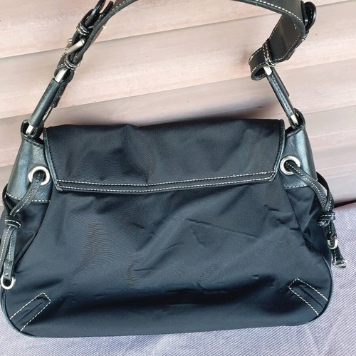 Furla shoulder bag used, black with defect