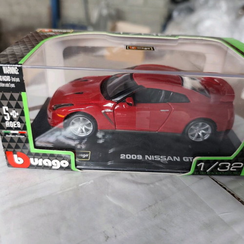 Burago Nissan GT-R Diecast 1/32 scale new red