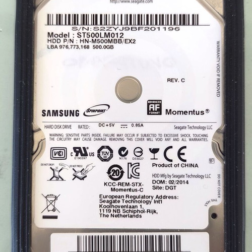 Samsung Momentus 2.5" SATA HDD 500GB
