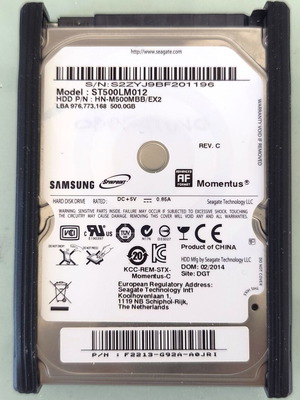 Samsung Momentus 2.5" SATA HDD 500GB