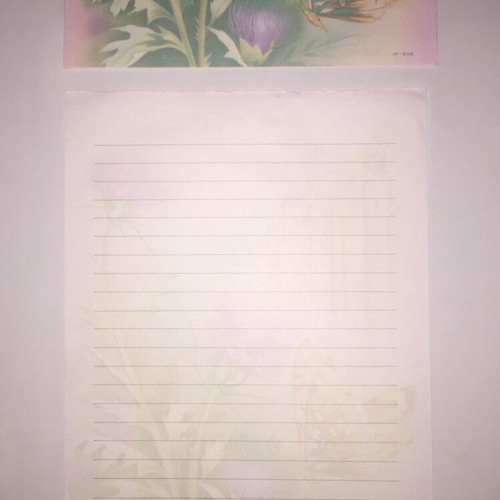 Letter writing set used