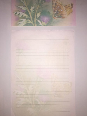 Letter writing set used