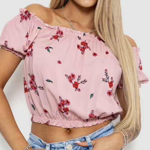 Terranova summer short blouse top like new, size S, pink floral