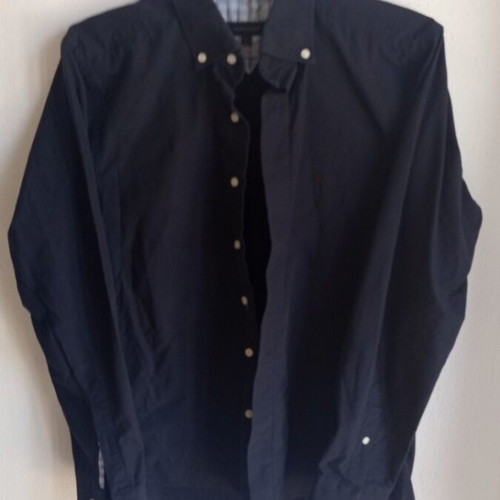 Dsquared2 men's dark blue shirt new, button-down collar