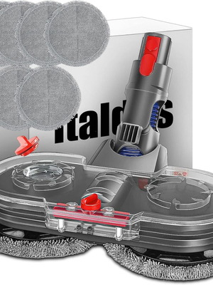 Italdos ηλεκτρική κεφαλή για σφουγγαρίστρα για Dyson V7/V8/V10/V11 νέα με 3 ζευγάρια μικροϊνών πανιά