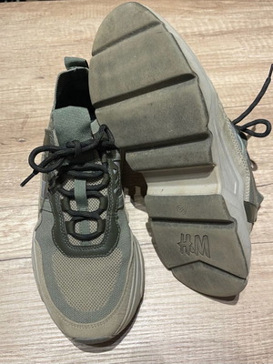 Παπούτσια H&M αθλητικά μεταχειρισμένα, μέγεθος 38, πράσινα