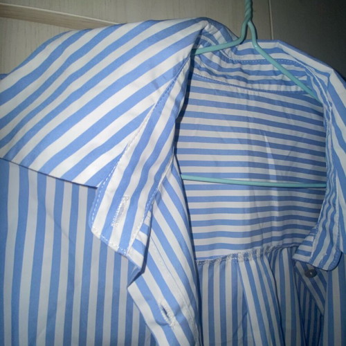 Shein women's shirt like new, size M, white and turquoise