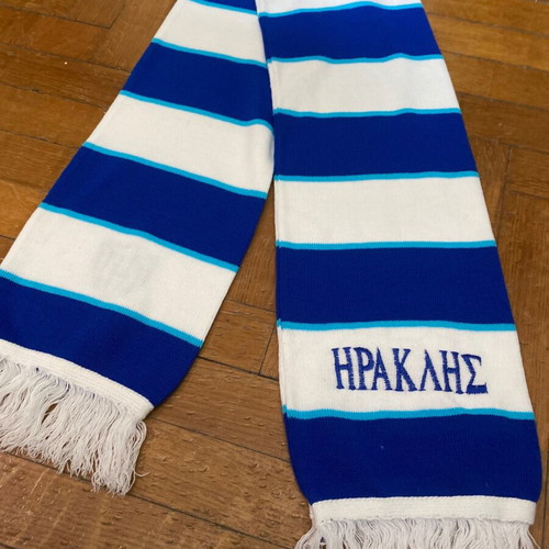 Iraklis Thessaloniki wool scarf used, classic