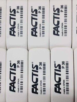 Factis P erasers pack of 10 new soft plastic