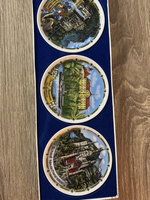 Mainau porcelain set of 3 mini plates used