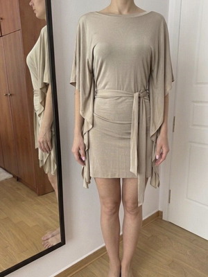 Lupa Italia airy tunic like new, beige with integrated belt