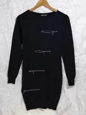 D&Z Fashion sweatshirt dress used, blue, size L/XL