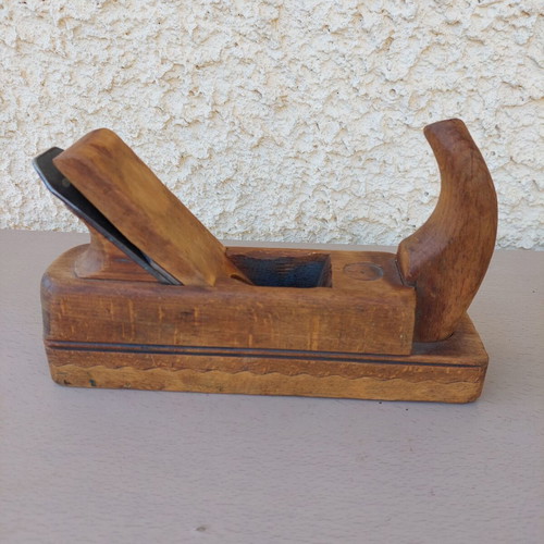 Wooden plane used, antique woodworking tool