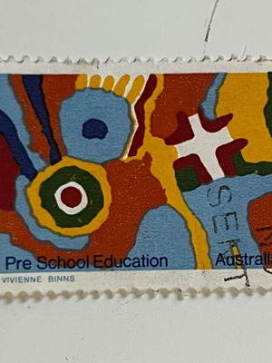Vintage Australia 1974 Stamp used, Pre School Education Vivienne Binns