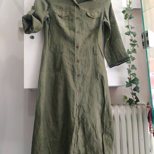 Zara women's dress used, size small, ramie fabric