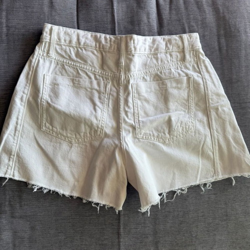 Mango white denim shorts like new, A-line fit, size S