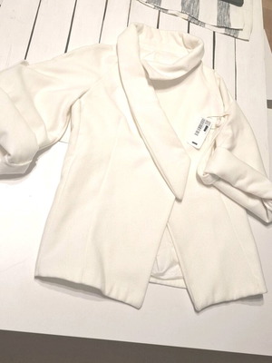 Asos White Coat Trousers Size Large New