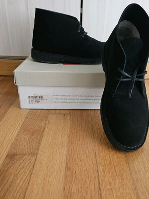 Clarks Desert boots size 42.5 black like new