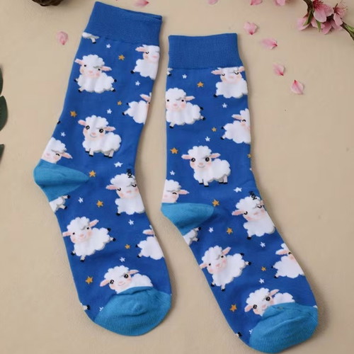 Socks with lamb design new with unique pattern