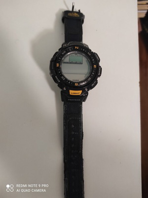 Casio ProTrek PRG-40 αντρικό ρολόι μεταχειρισμένο, μαύρο, δεν λειτουργεί
