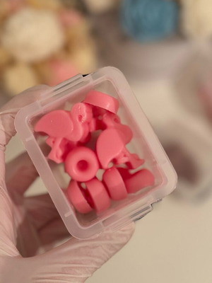 Wax melts pistachio new, flamingo and donuts, 50g natural wax