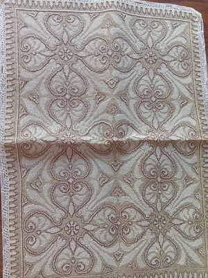Handmade embroidered table linens set