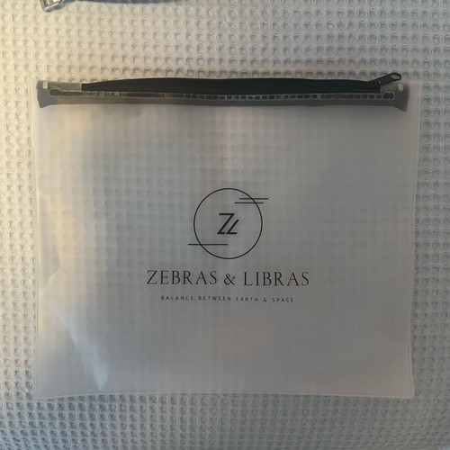 Zebras & Libras bikini new, white and blue