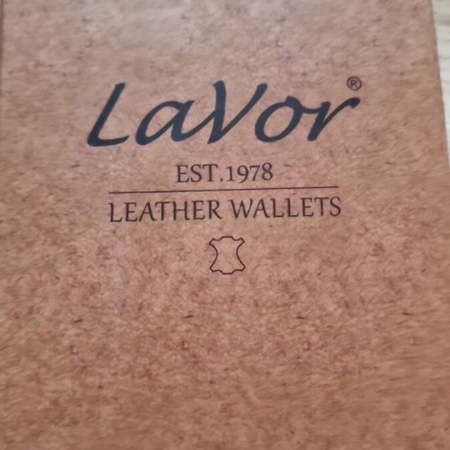 Lavor leather wallet black new