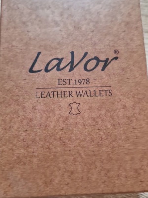 Lavor leather wallet black new