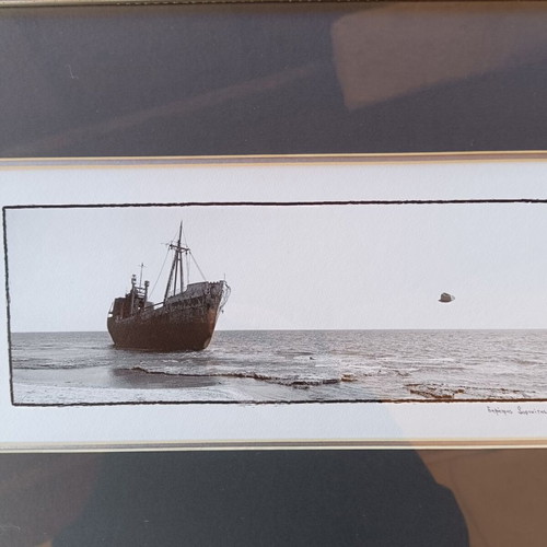 Eight photographic works by Dimitris Sofikitis used with frame
