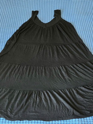 Black airy dress size XL with straps