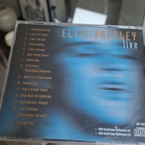 Elvis Live compilation CD, rock