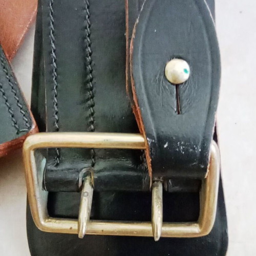 Sam Browne Beewyse London 34" Military Officer Belt Set
