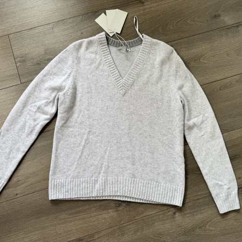 COS cashmere knitted sweater size S new, light grey
