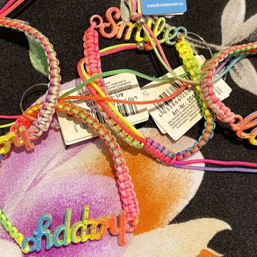 Children's leather bracelets multicolor new