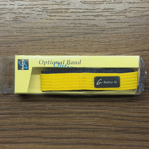 Casio Baby-G Optional Band new, yellow nylon strap