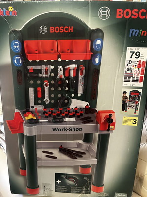 Bosch Klein children's workbench with accessories