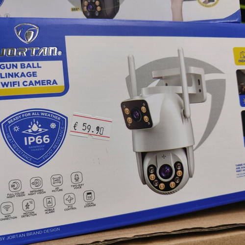JORTAN 2MP WiFi robotic camera new with 2 cameras