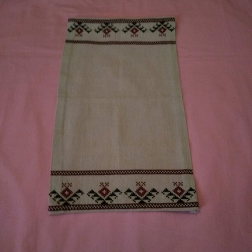 Cross-stitch table runner new on thick etamine 50×28.5cm