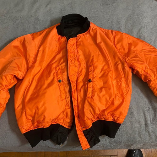 Alpha Industries MA-1 XXL black flying jacket used