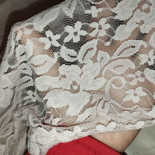 Hype pink-nude dress with lace like new, size M
